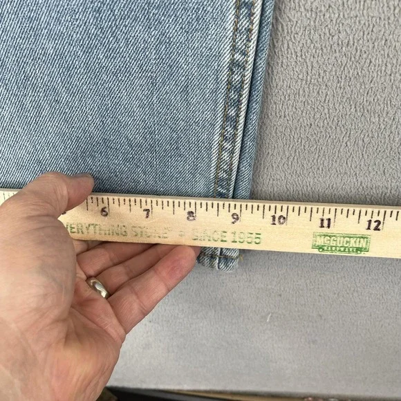 VTG Levis 505 Jeans Mens 36x30 Straight Fit Classic Denim Medium Wash - Picture 10 of 11